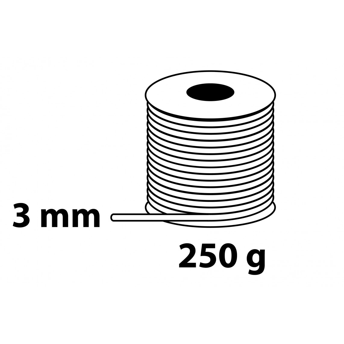 989155055 fil à souder 97/3, 250 g
