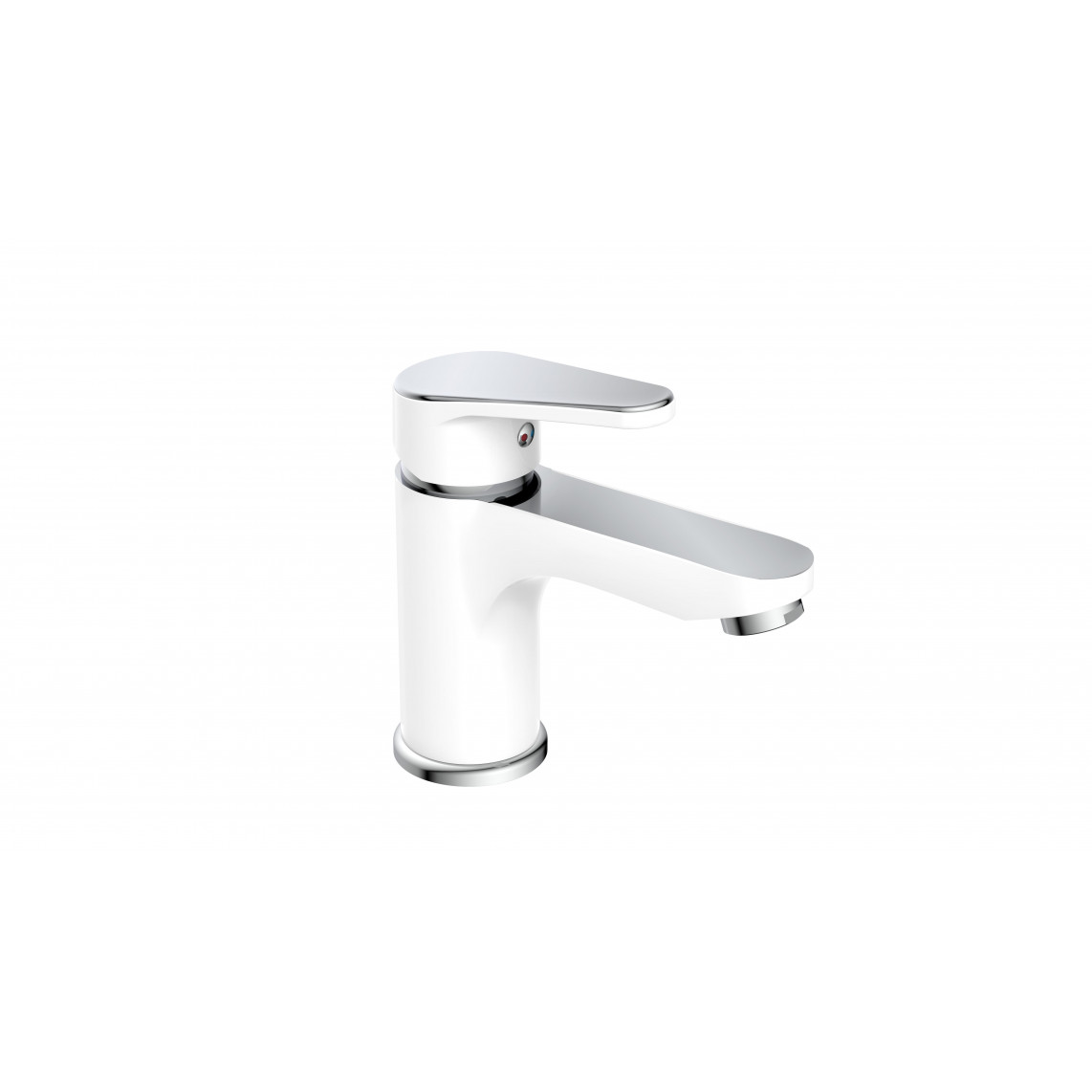 34710 ALASKA Mitigeur lavabo, blanc/chromé