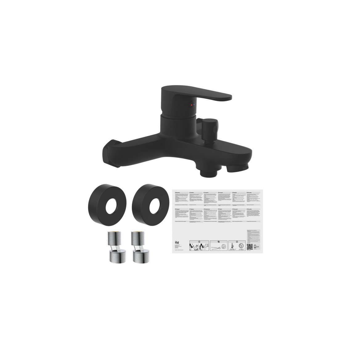 NI023CALCRBL CLAUDIO Mitigeur bain/douche , noir mat