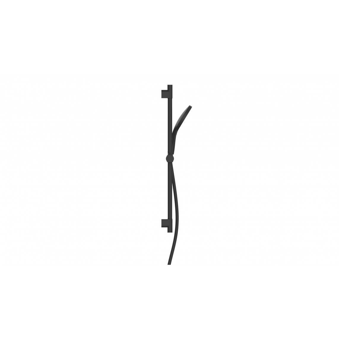 64996 CAPRI Set barre de douche, noir mat