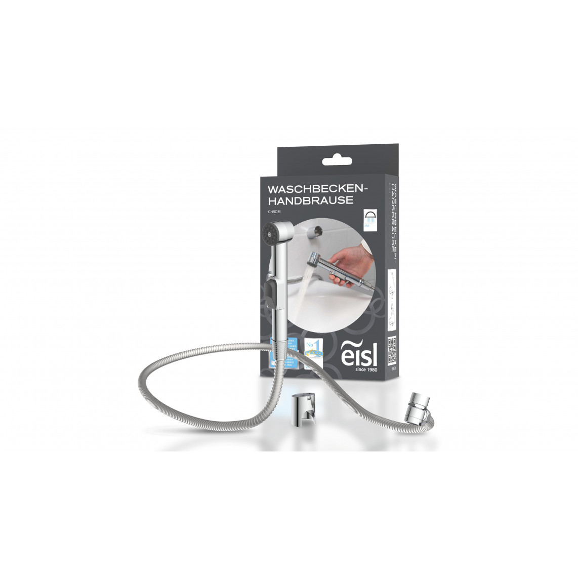 DX22 Set de douche pour lavabo, chromé
