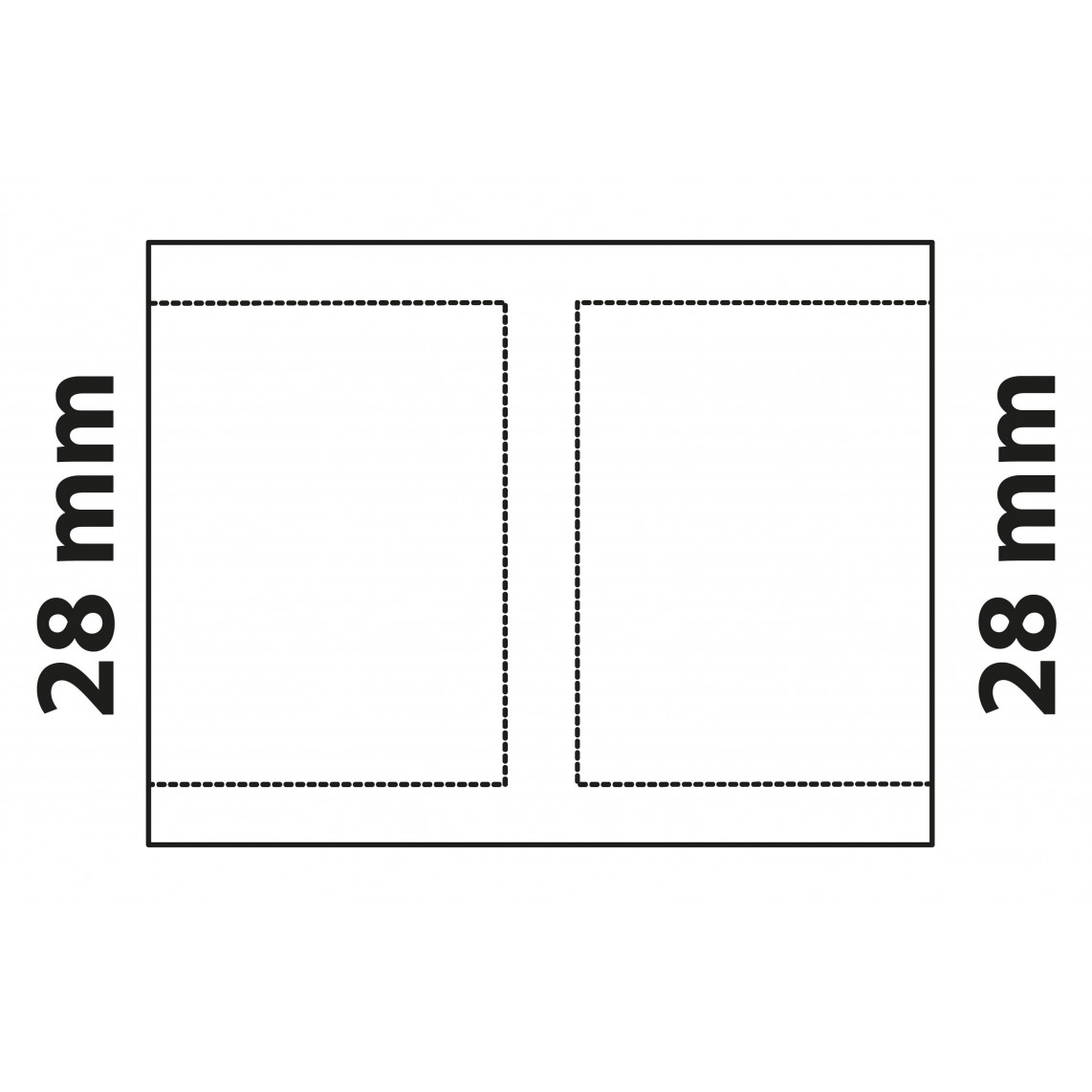 989096017 CU manchon double, vierge, 28 mm, 2 manchons, (5270)