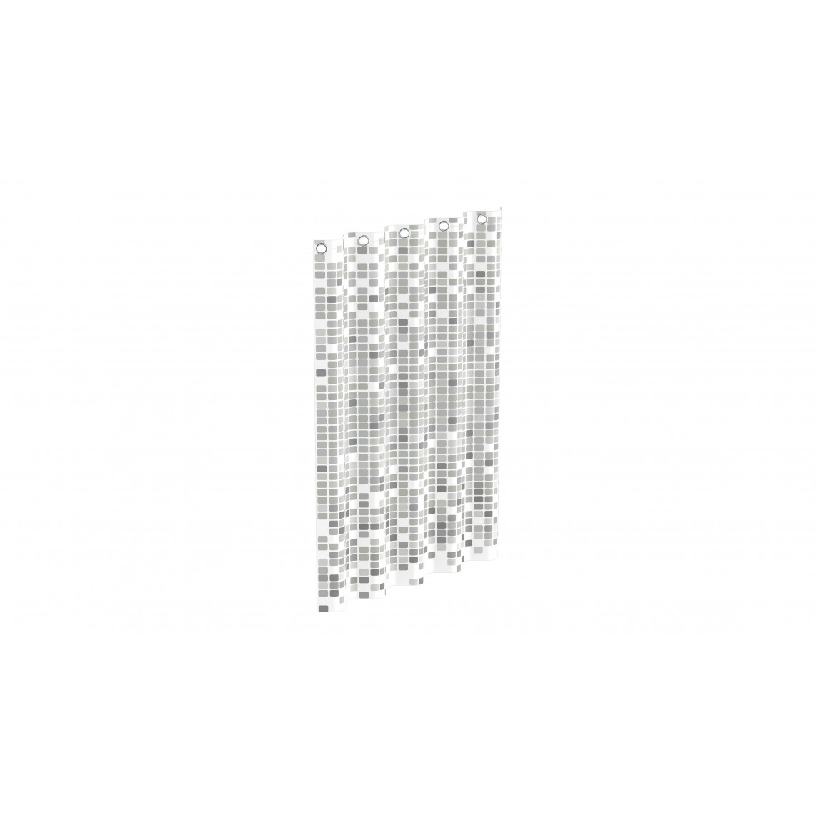 BA0403 rideau de douche, mosaïque gris