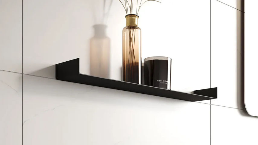 COLOUR SHELF LOOOX 10X60CM NOIR MAT