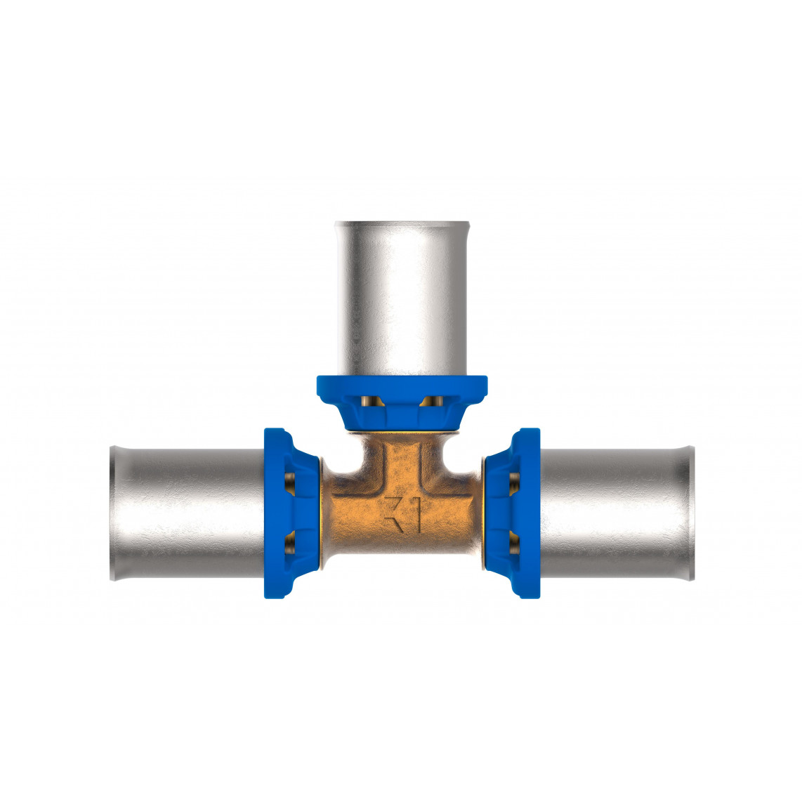 988717155 LT pièce en T, vierge, 16 mm, raccord à sertir pour tube multicouche