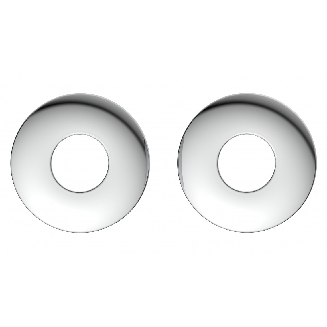 988134049 Rosace de tiroir, chromé, 1/2" x 60 x 10 mm (2x)