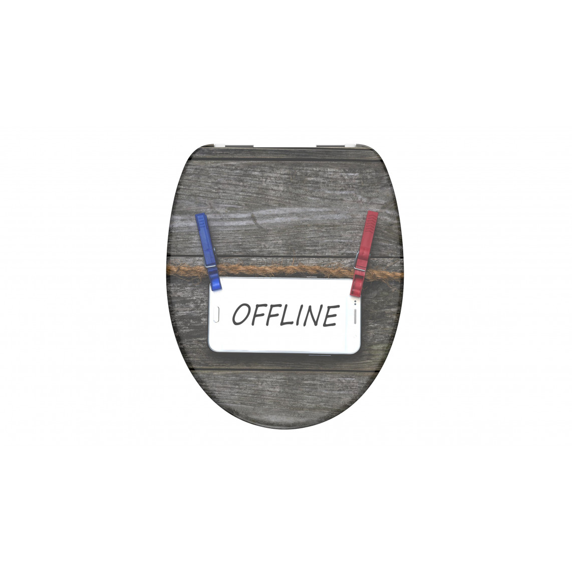 82157 abattant WC en Duroplast OFFLINE, avec frein de chute