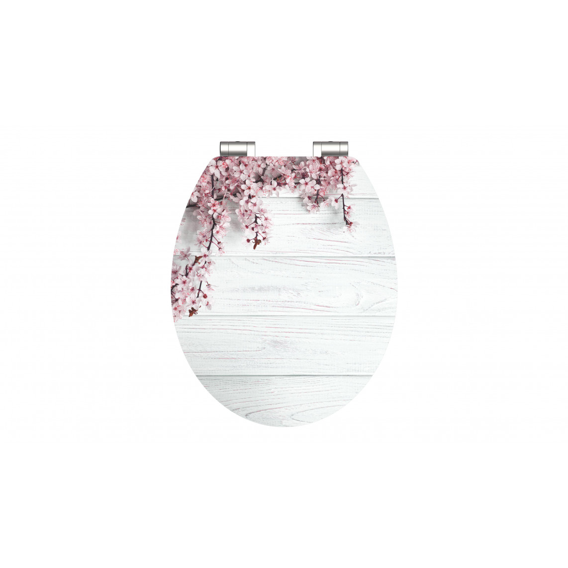 80549 abattant WC en MDF HG FLOWERS AND WOOD, avec frein de chute