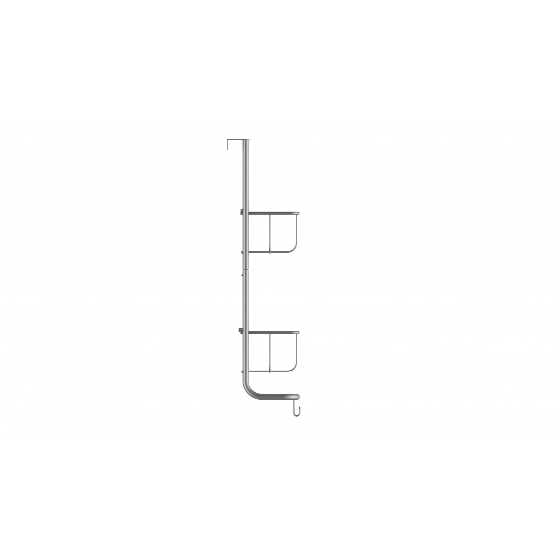 BA0910 Étagère suspendue, argent mat