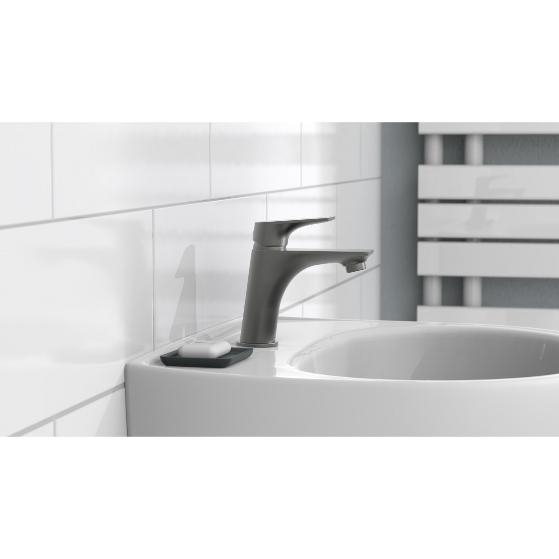 33212 BOSTON Mitigeur lavabo, graphite mat