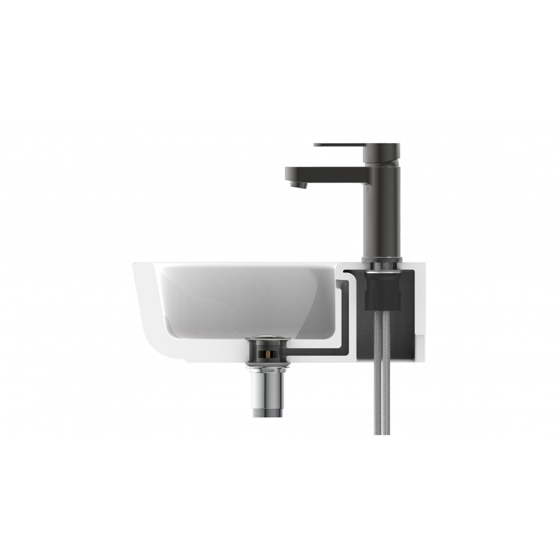 34212 ELEPHANT Mitigeur lavabo, graphite mat