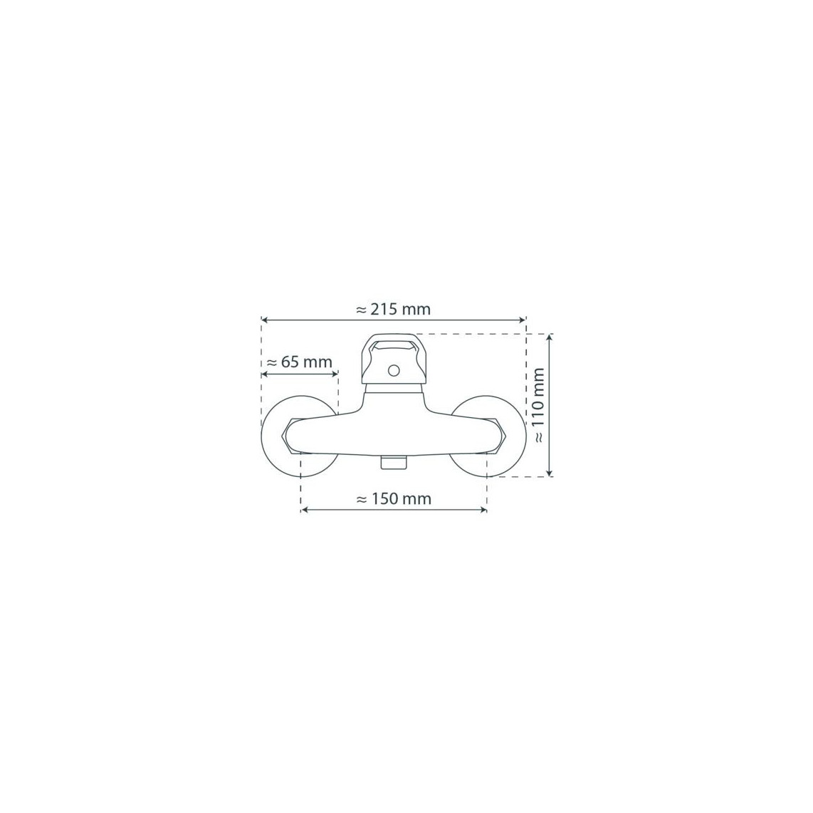 35040 BATONI Mitigeur douche, chromé