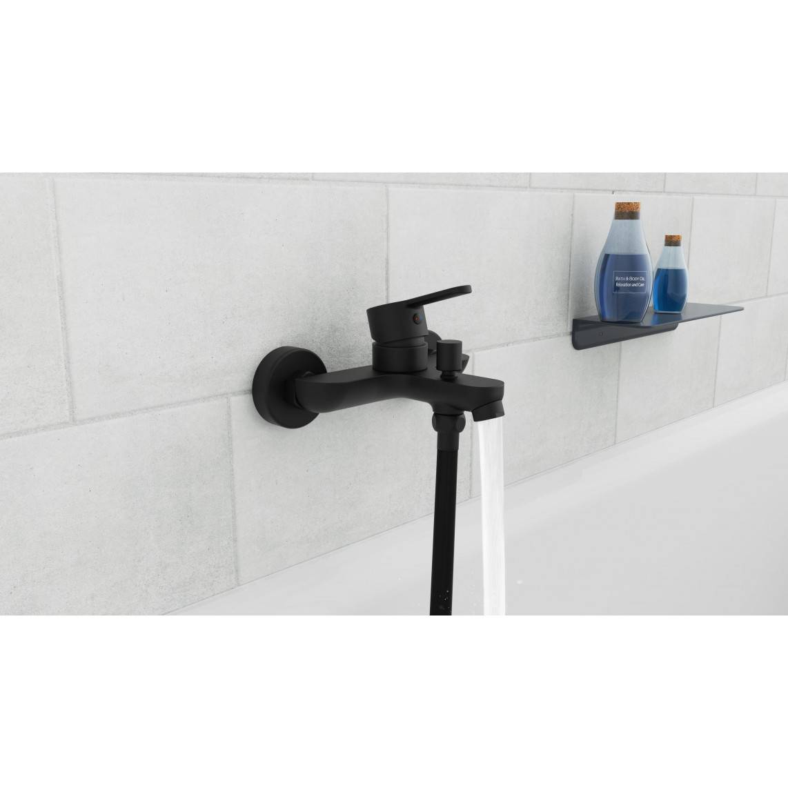 44306 DENVER Mitigeur bain/douche, noir mat