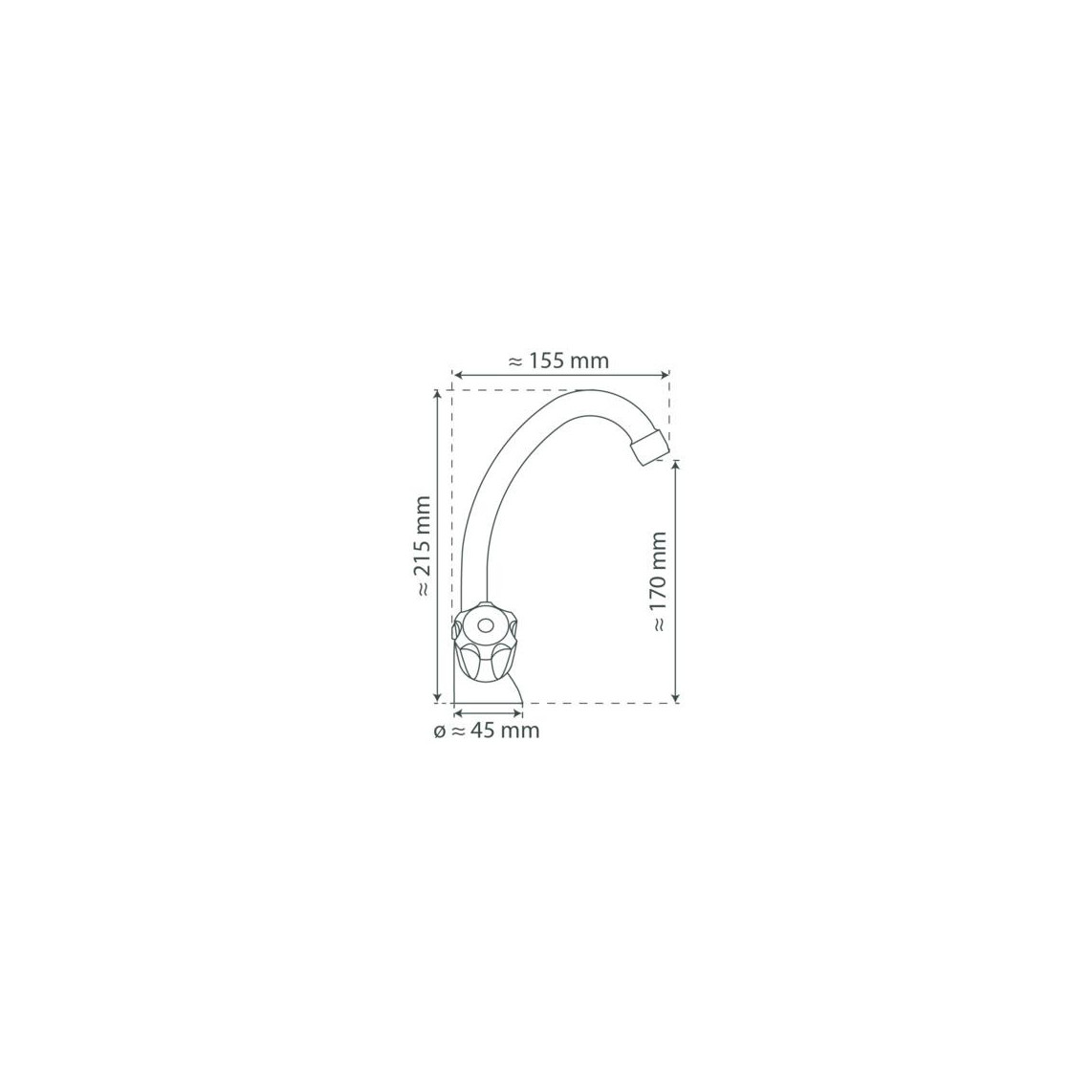 57110 BRILLANT Mitigeur lavabo basse pression, chromé