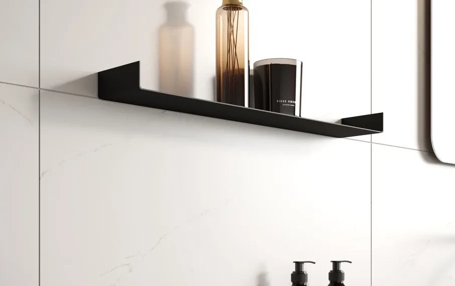 COLOUR SHELF LOOOX 10X30CM NOIR MAT