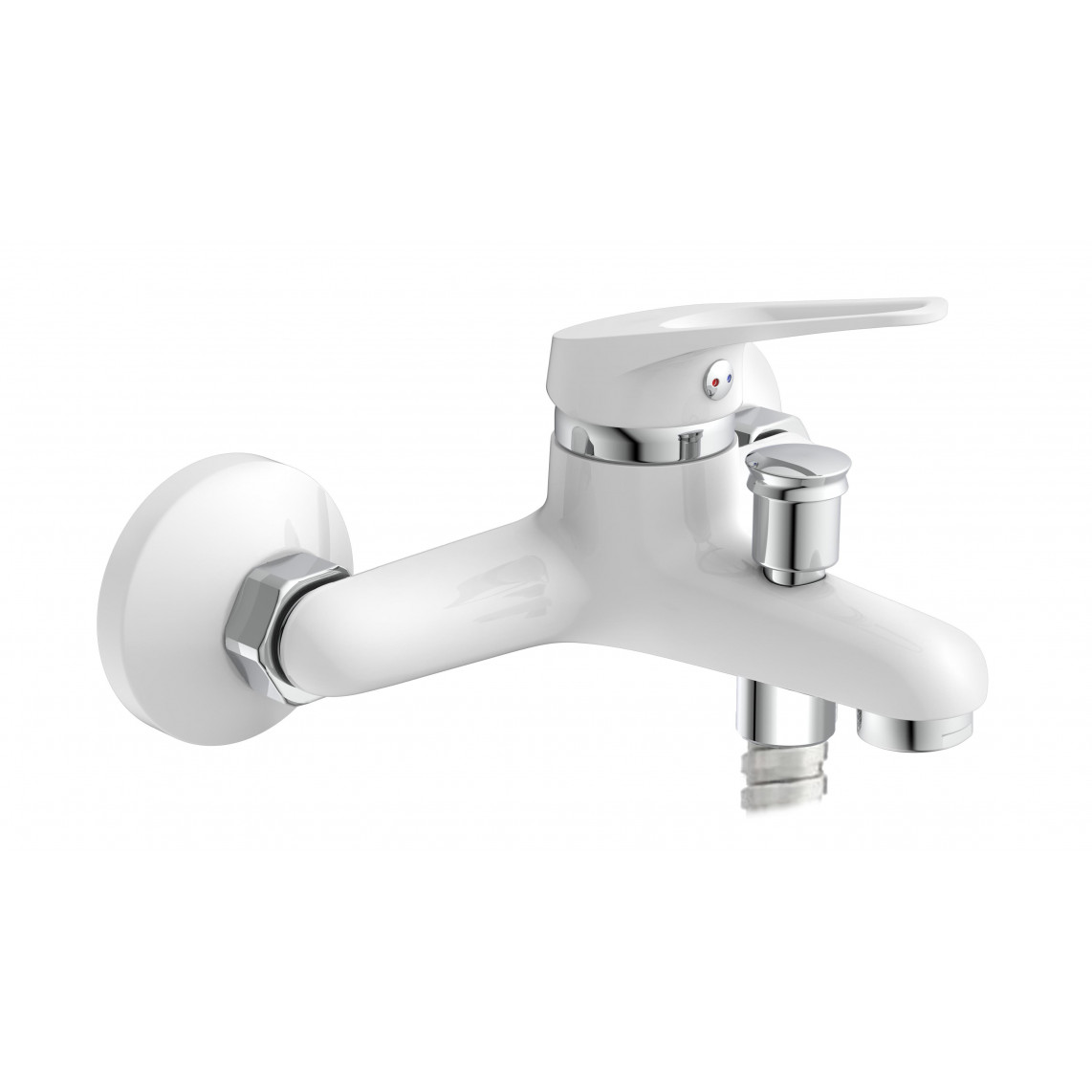 NI023SCR-W SPEED Mitigeur bain/douche, blanc/chromé