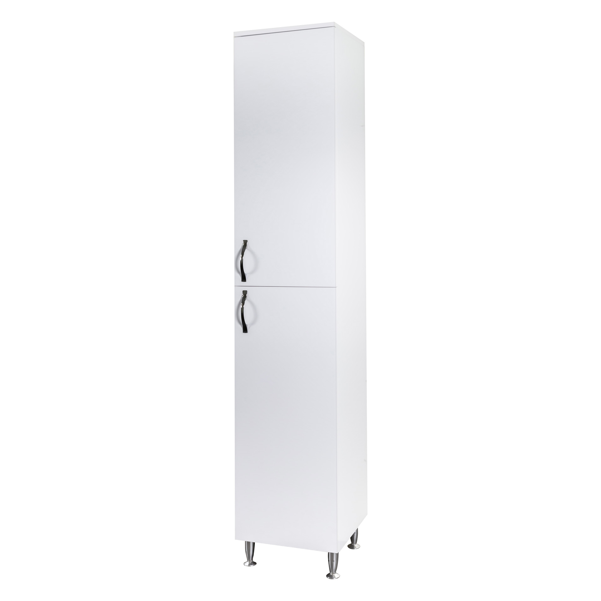 ALONI ALECO ARMOIRE COLONNE DROITE – SUR PIED – 2 PORTES – RÉVERSIBLE – 35X190X35 CM – BLANC