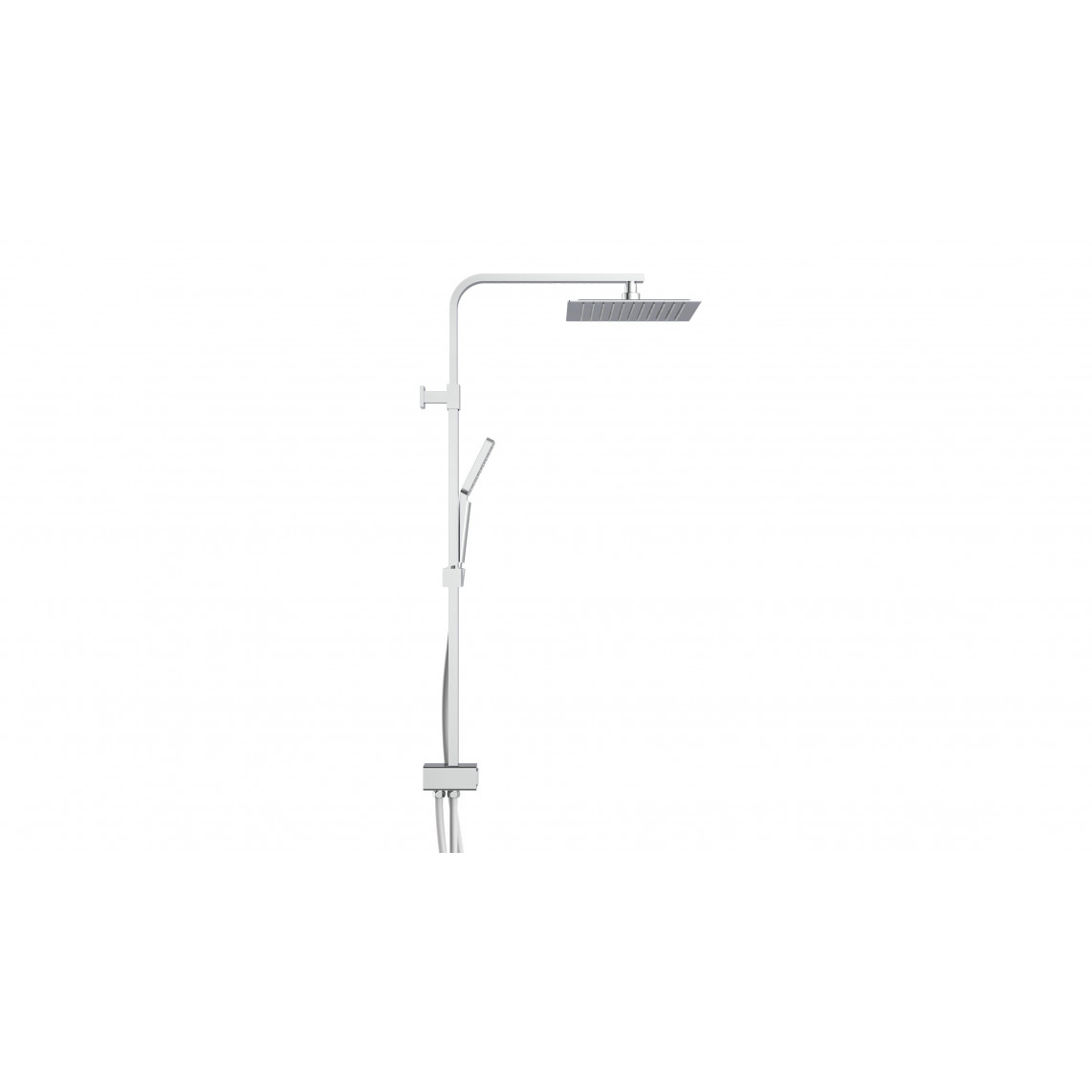 60615 SILVER RAIN Set douche de pluie, chromé
