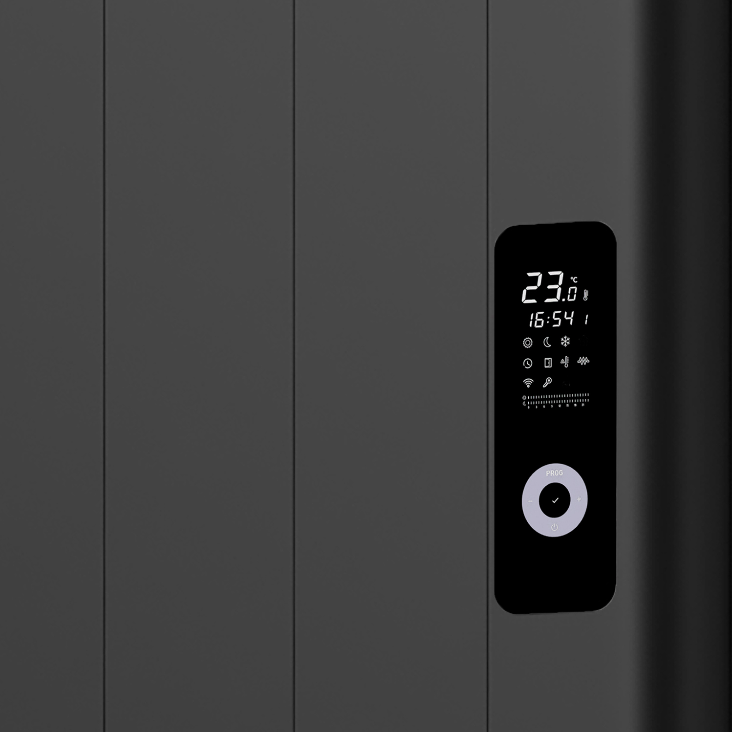 RADIATEUR ELECTRIQUE NOIR / MURAL AVEC PRISE +WIFI PROGRAM 2000W-