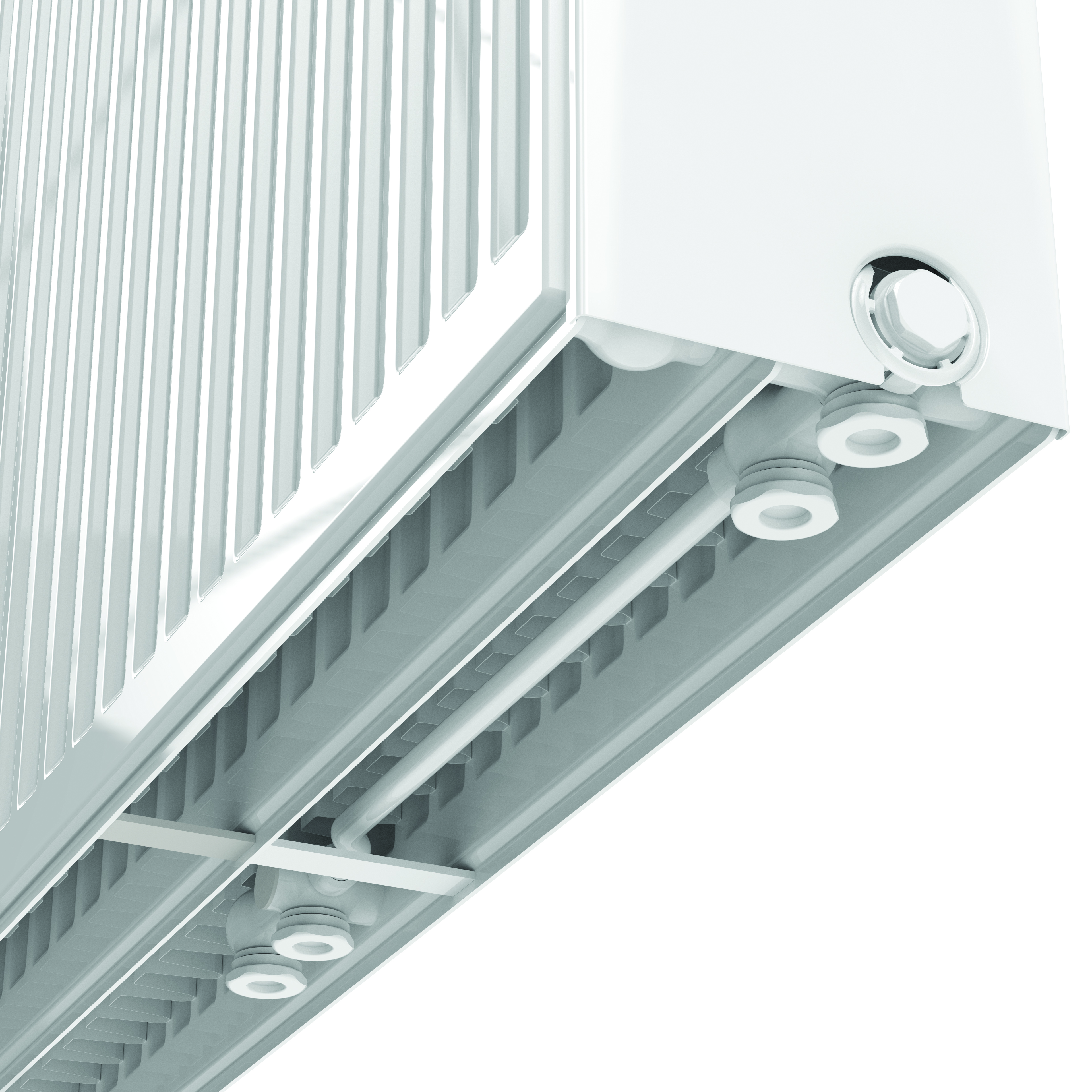 STELRAD NOVELLO RADIATEUR PANNEAU - T33 - 8 RACCORDEMENTS - 900X500MM - 1667W - BLANC BRILLANT
