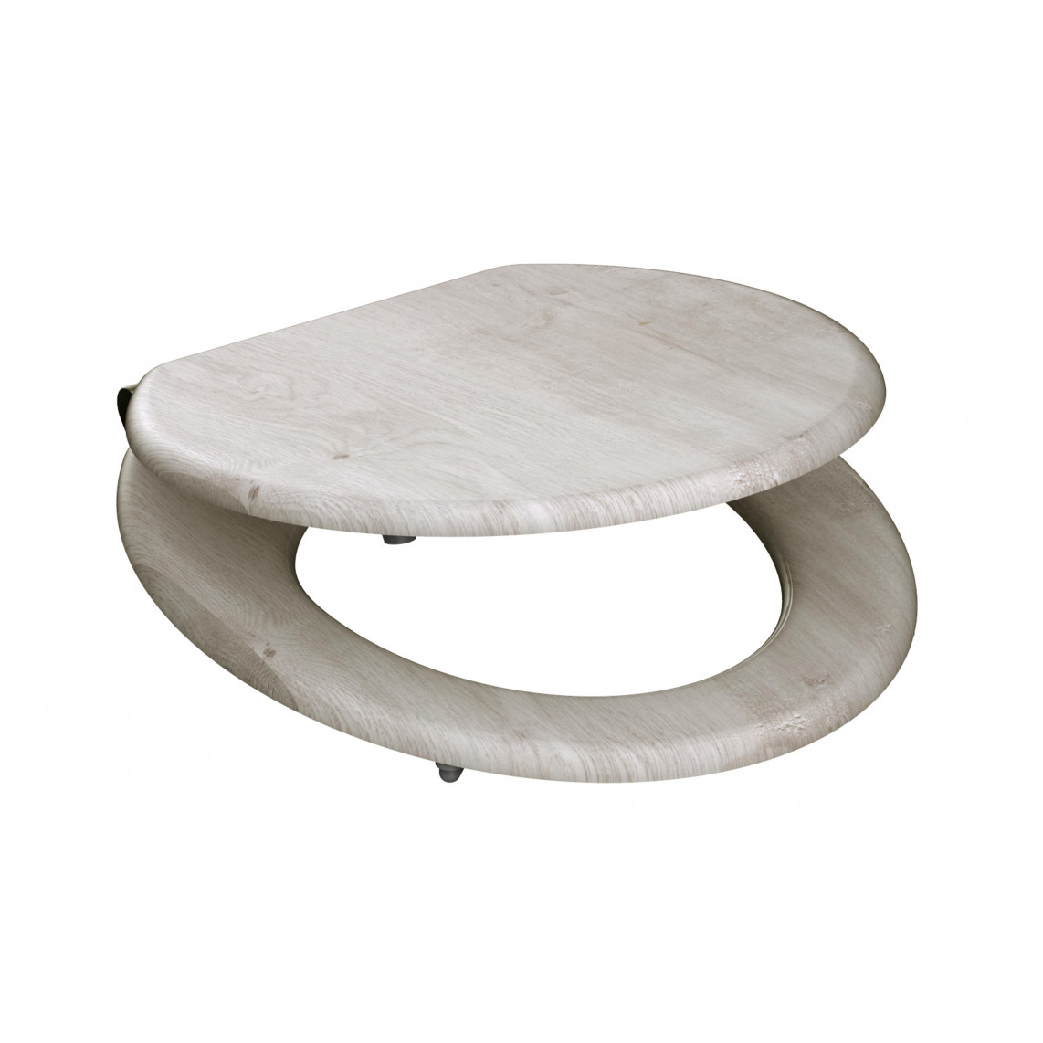 80192 abattant WC en MDF LIGHT WOOD, avec frein de chute