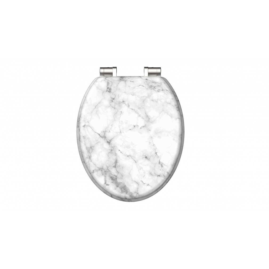 80194 abattant WC en MDF MARMOR STONE, avec frein de chute