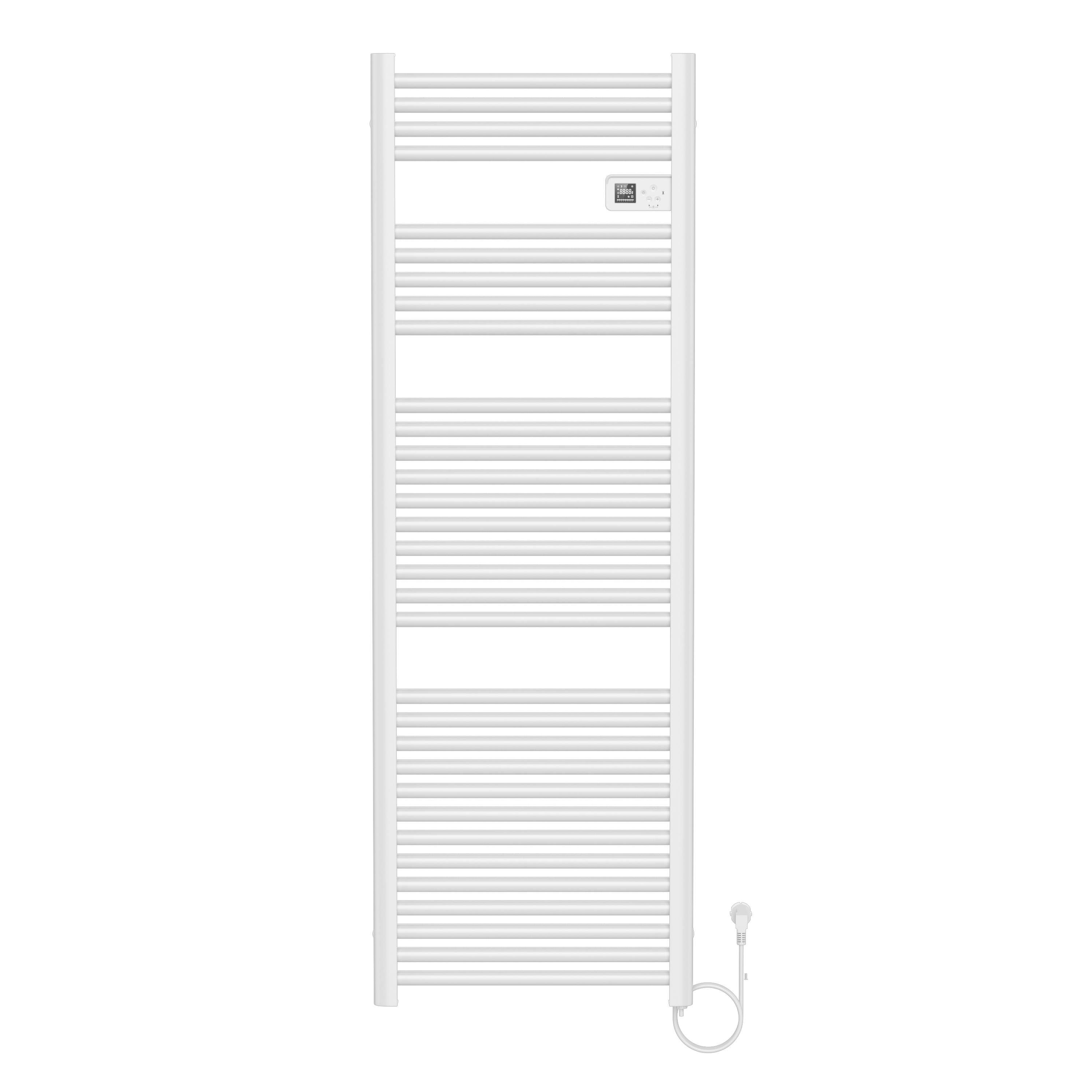 BELRAD SÈCHE-SERVIETTES ÉLECTRIQUE – AVEC THERMOSTAT NUMÉRIQUE PROGRAMMABLE – SMART WIFI - 850W – 1600X540X133 MM – BLANC BRILLANT