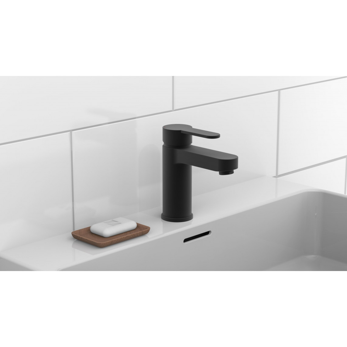 34216 ELEPHANT Mitigeur lavabo, noir mat