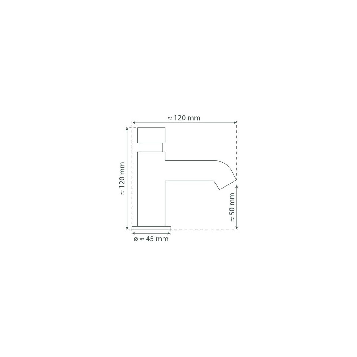 46951 LIMA robinet eau froide, chromé