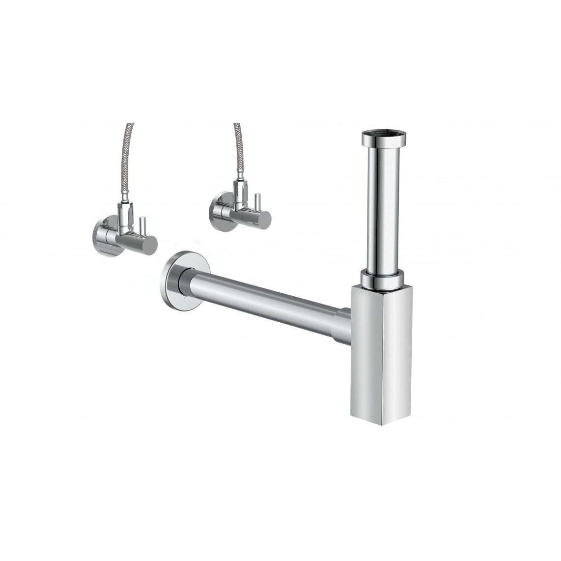 98803740 DS-3WK siphon à bouteille, chromé, 1 1/4" x 32 mm