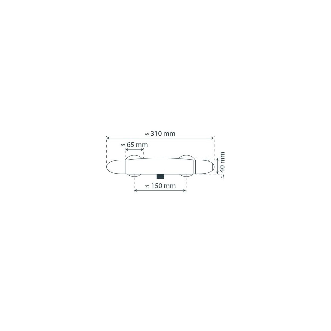 52435 SUPRA Mitigeur thermostatique de douche, chromé