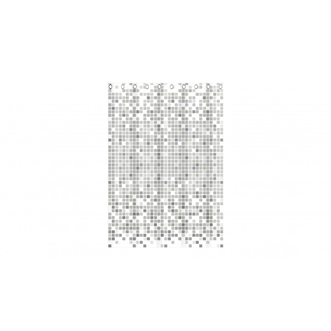 BA0403 rideau de douche, mosaïque gris