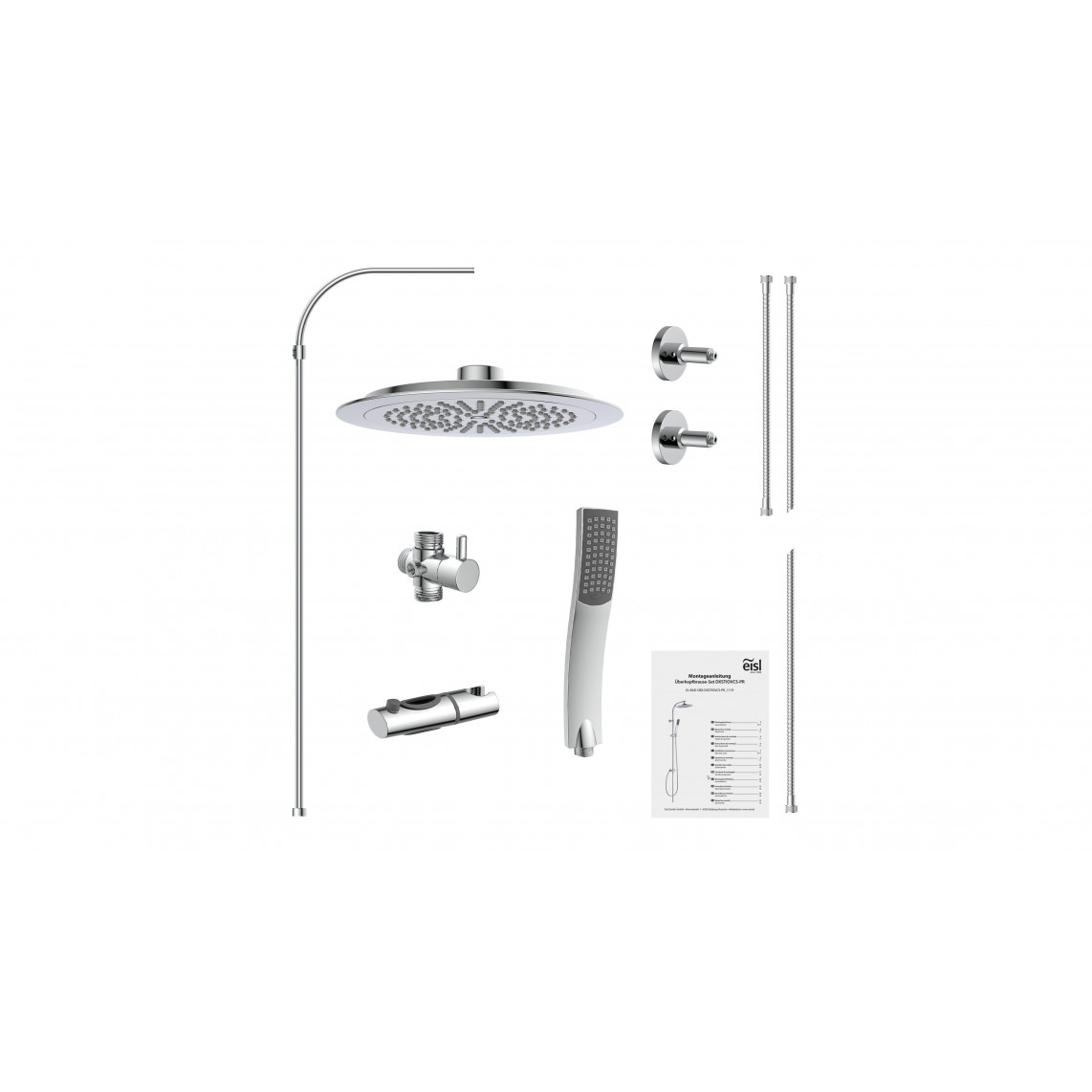 DXSTIOVCS-PR STILOVAL Set douche de pluie, chromé