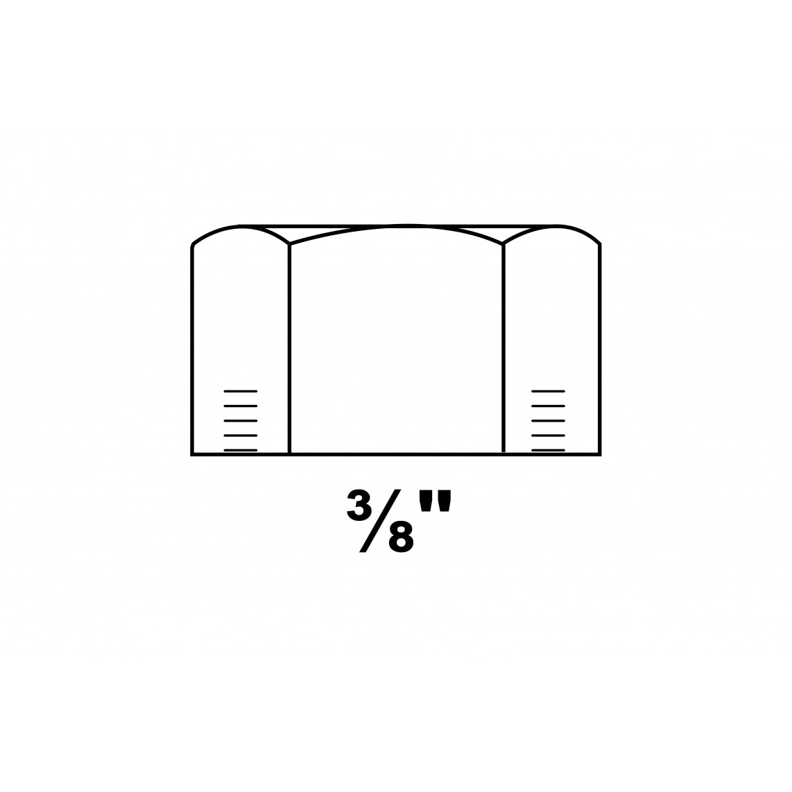 989810055 FM bouchon, galvanisé, 3/8" F, (300)
