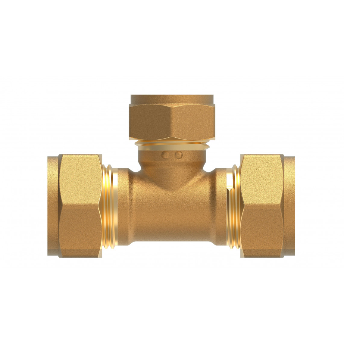 989453517 LT Té de réduction, vierge, 18 mm x 15 mm x 18 mm, raccord à serrer pour tube en cuivre