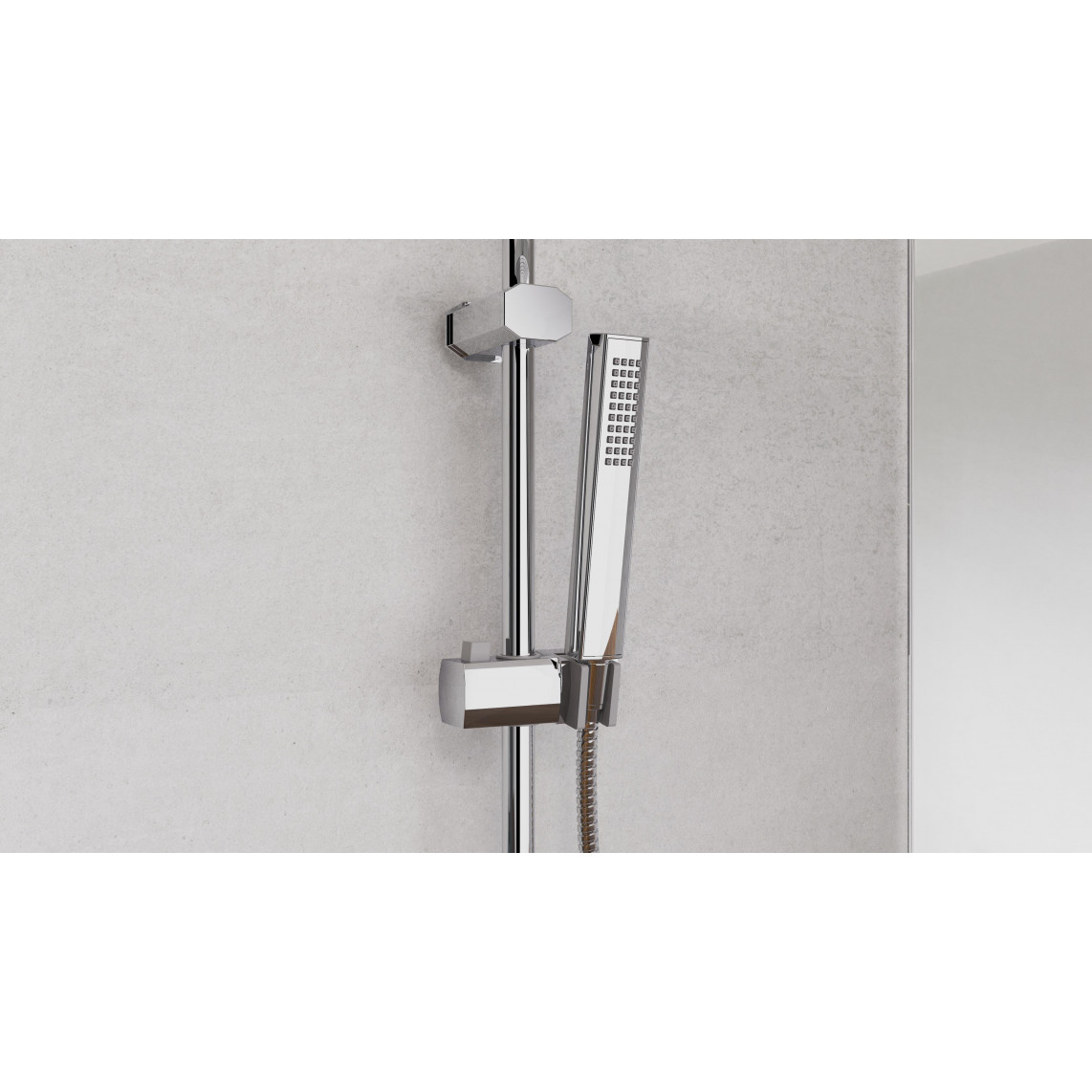 60090 TOKYO Set douche de pluie, chromé