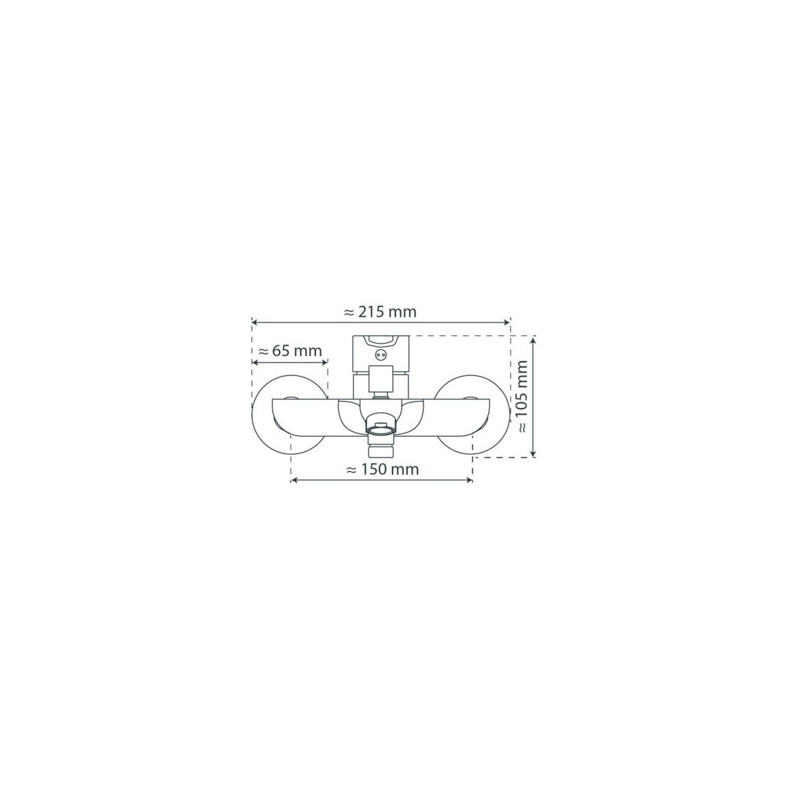 44306 DENVER Mitigeur bain/douche, noir mat
