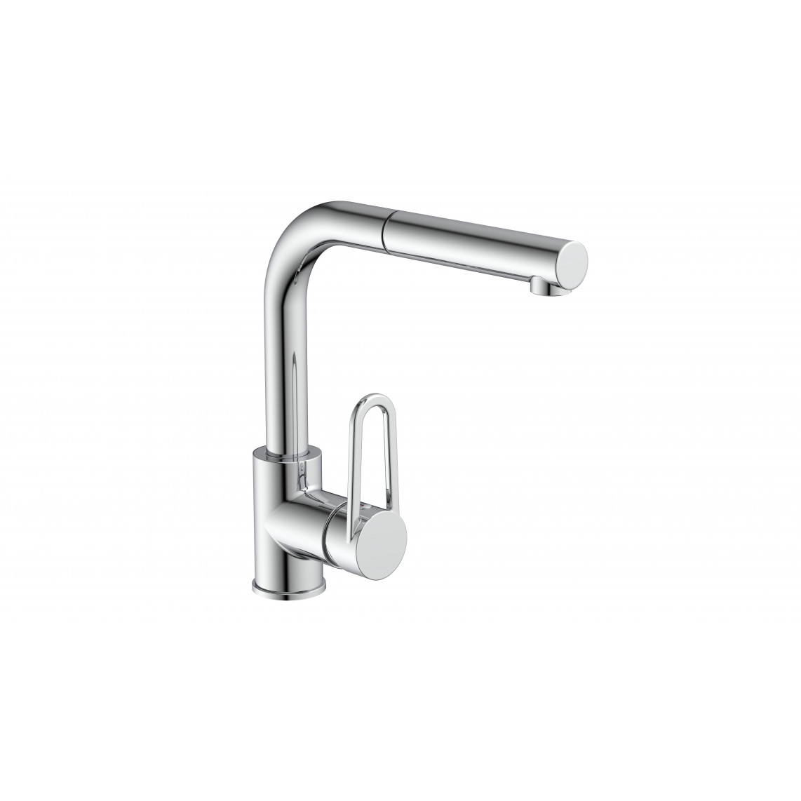 26230 DESIGN RING Mitigeur évier, chromé, avec bec extractible