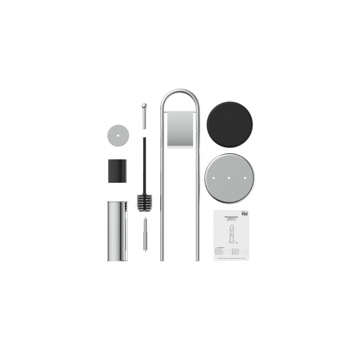 BA0001 Pack WC à poser, chromé