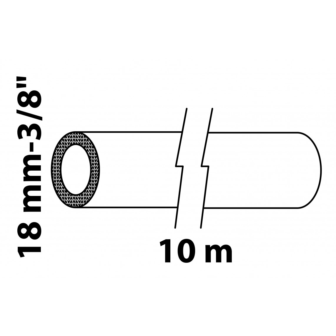 98930610 gaine isolante, rouleau 10 m, pour tube 18 mm