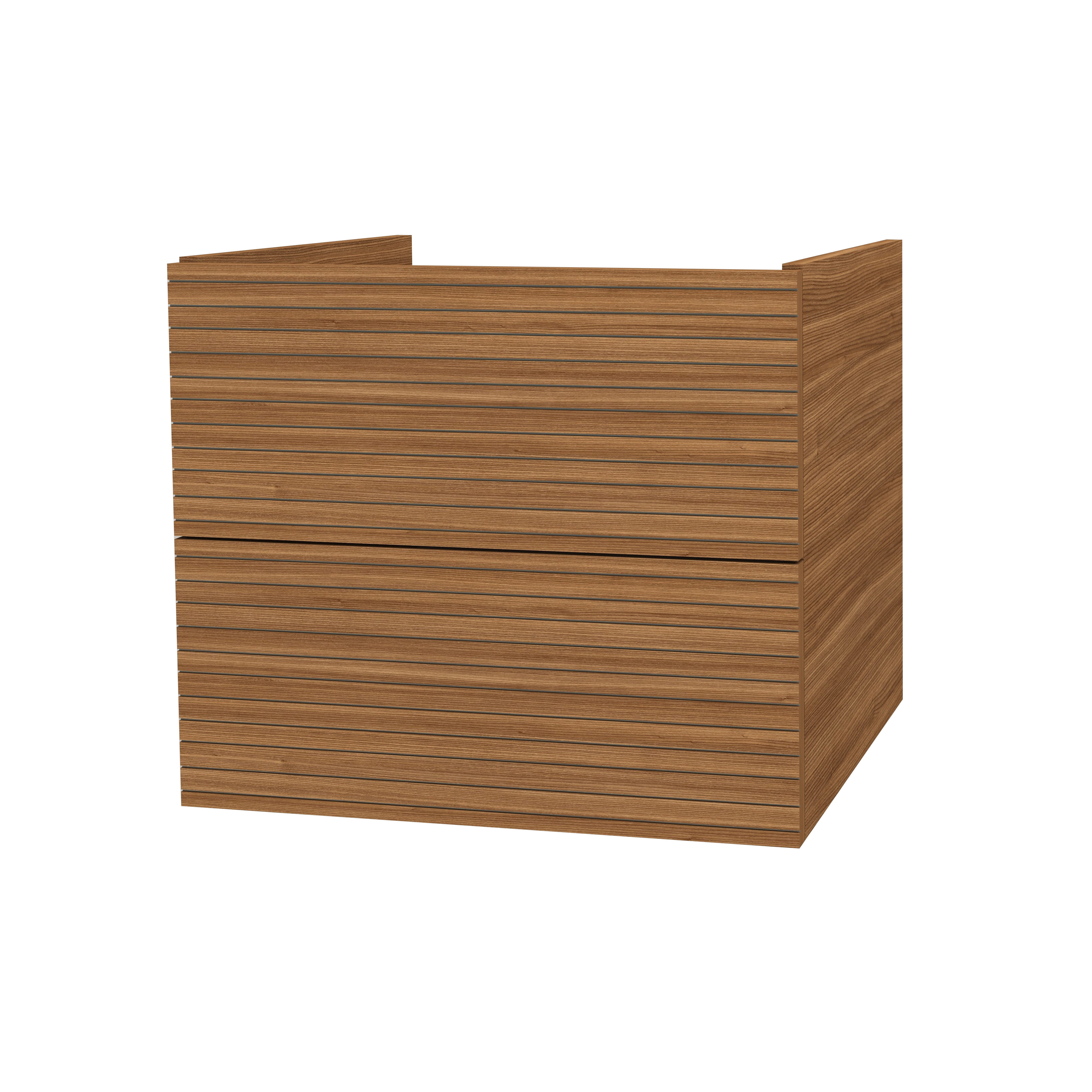 ELITE MEUBLE SOUS-PLAN AVEC RELIEF HORIZONTAL (60CM) - MARRON