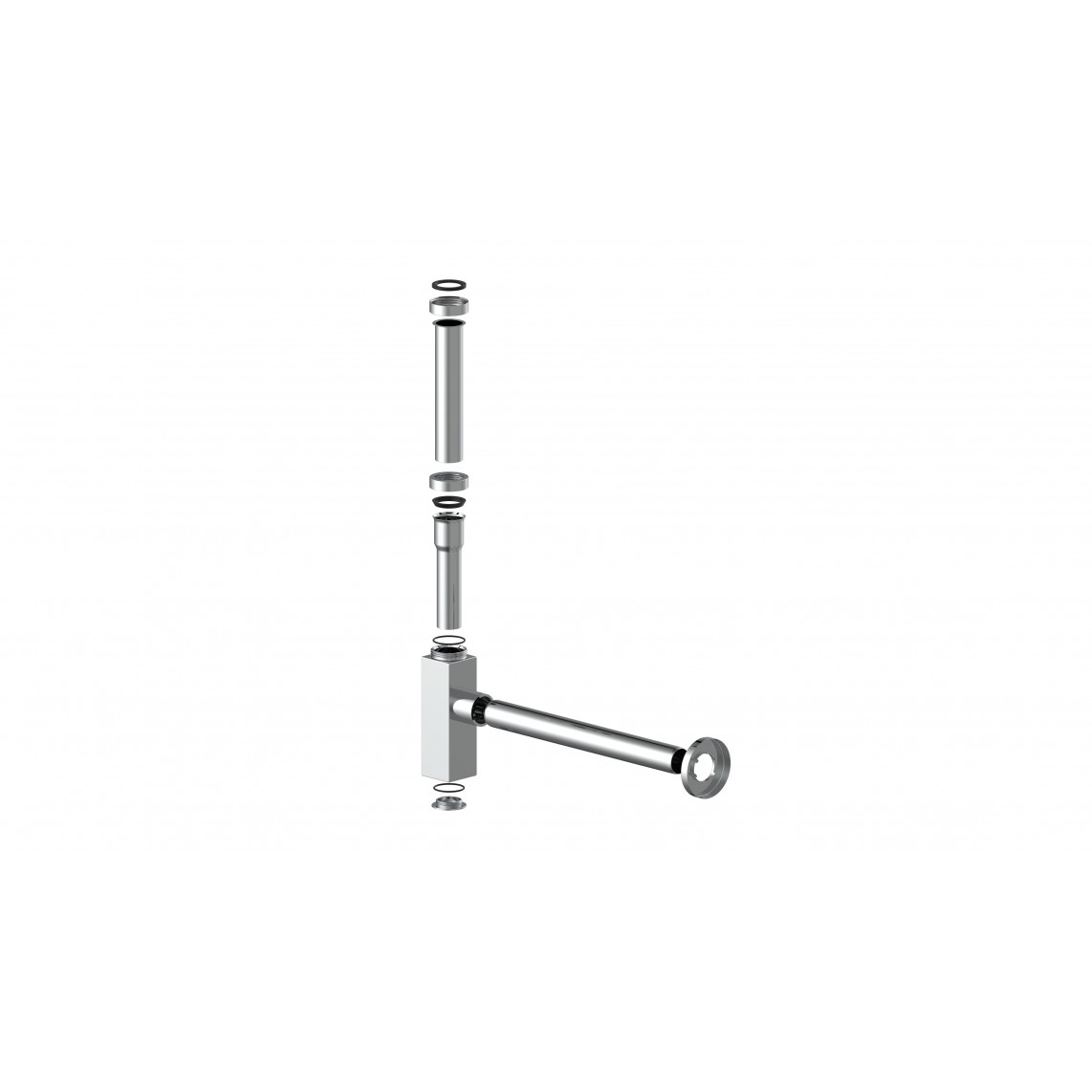 98803740 DS-3WK siphon à bouteille, chromé, 1 1/4" x 32 mm