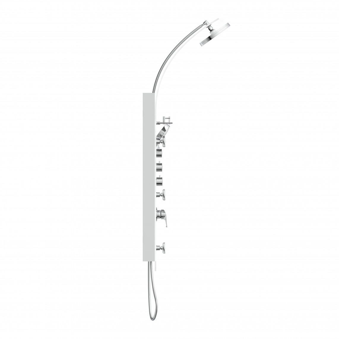 ORSP-YMSBW KARIBIK Panneau de douche, blanc