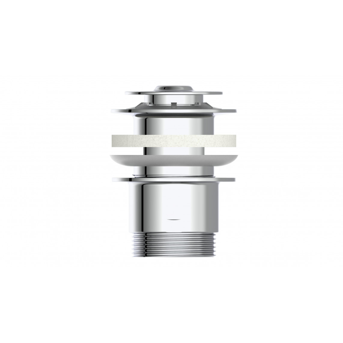 98807320 DAV-2WK vanne d'évacuation, chromé, 1 1/4" x 65 mm