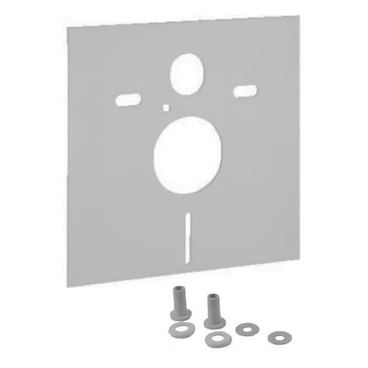 KIT D'ISOLATION AQOUSTIQUE POUR WC SUSPENDU ET BIDET - UNIVERSEL - 390X426X4MM - BLANC