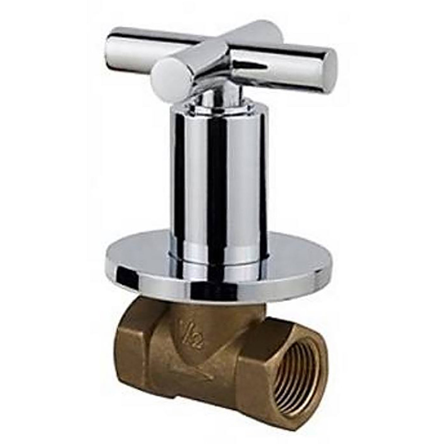 ALONI CROSS ROBINET D'ARRÊT À ANGLE CACHÉ 1/2 X 1/2 - CHROME