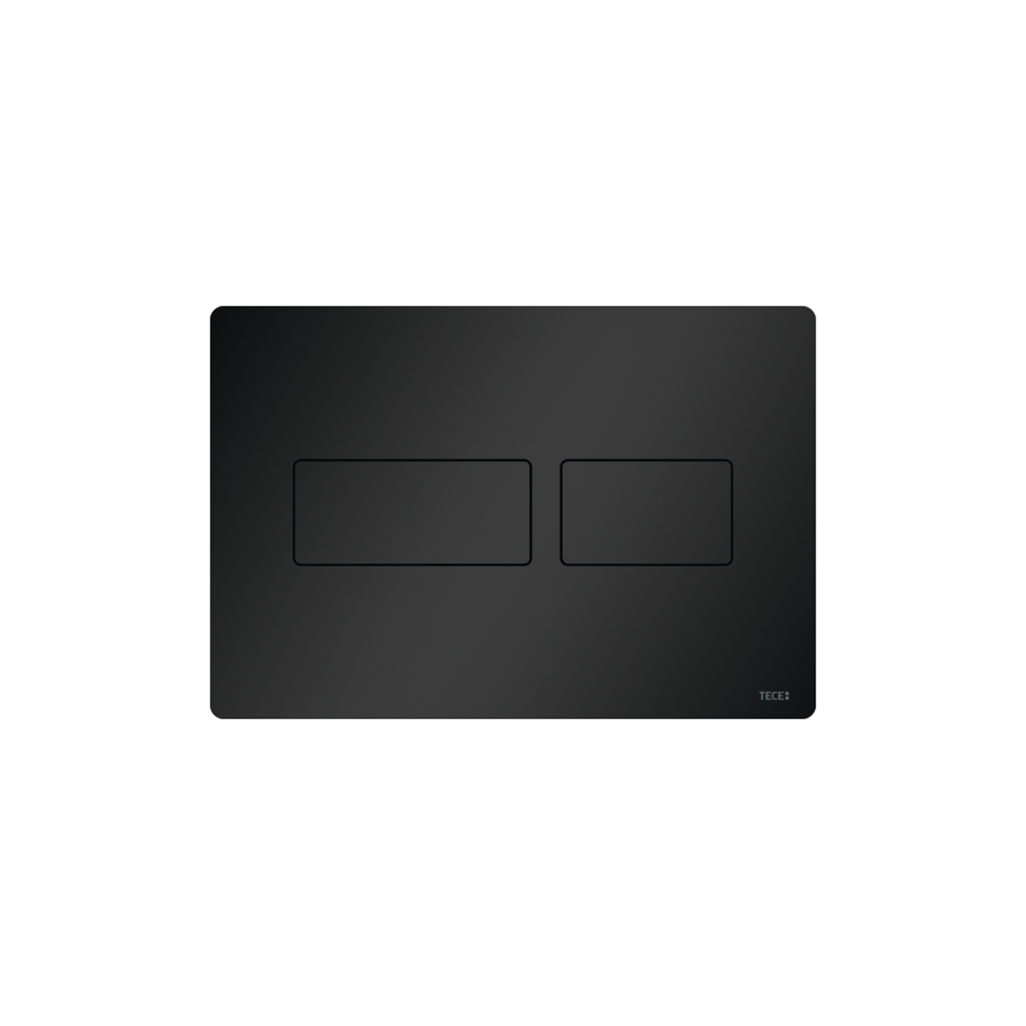 PLAQUE DE DÉCLENCHEMENT WC TECESOLID, DOUBLE TOUCHES, NOIR MAT