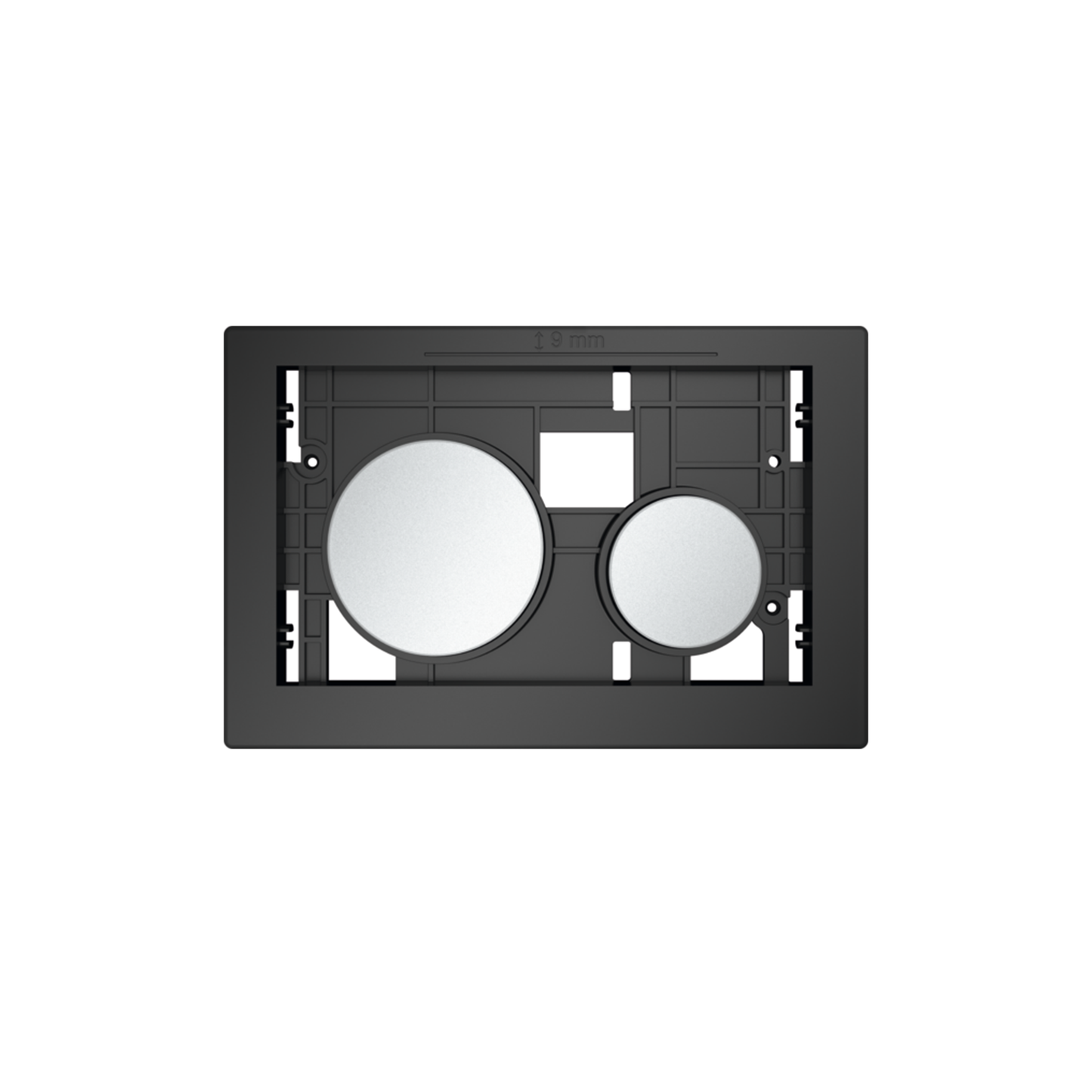 BOUTONS POUR PLAQUE DE DÉCLENCHEMENT TECELOOP, TOUCHES CHROMÉES MATES