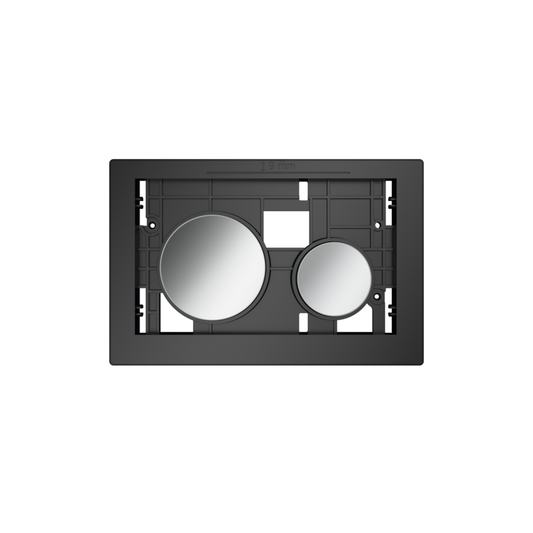 BOUTONS POUR PLAQUE DE DÉCLENCHEMENT TECELOOP, TOUCHES CHROMÉES BRILLANTES