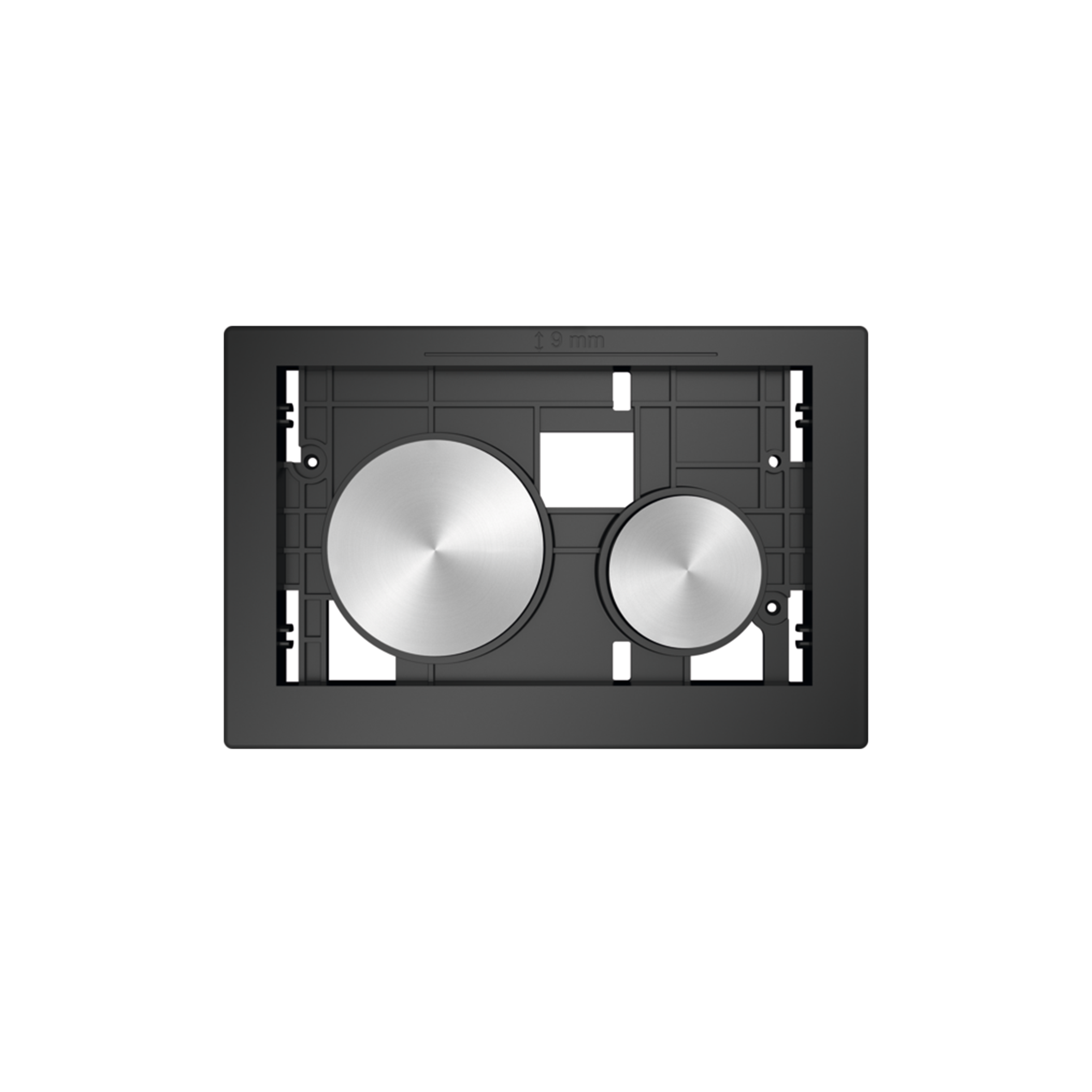 BOUTONS POUR PLAQUE DE DÉCLENCHEMENT TECELOOP, TOUCHES INOX BROSSÉ (AVEC ANTI-TRACE DE DOIGTS)